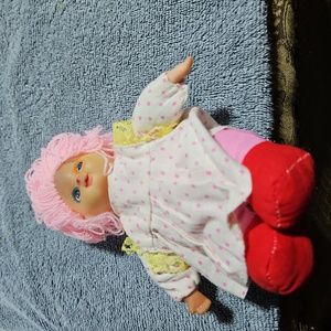 Vintage doll with rubber face